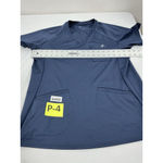 Womans Fit Scrubs Evrpur Large Navy Short Sleeve Top V Neck Blue Photo 3