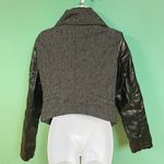 Route 66 Faux Leather Tweed Moto Jacket Photo 4