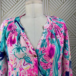 Lilly Pulitzer  Elsa Blouse Via Flora Print‎ Photo 2