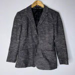Theory  Jacket Womens 6 Gray Kiersten K Strategy‎ Virgin Wool Cotton Blend Blazer Photo 0