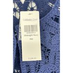 Coldwater Creek Coldwater Creek Midnight Blue Women's Cotton Blend Cardigan Laced Shrug Size PM Photo 5