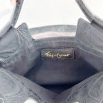 Foley + Corinna Fold Over Purse Handbag Brown Suede & Black Patent Photo 2