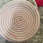 Ivory and pink crocheted crossbody mini bag‎ Photo 4