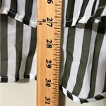 Cotton Express  women’s size 1X long sleeve striped sheer hunter green blouse NWT Photo 1