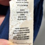 Soft Surroundings  Size Petite Small Blue V-Neck Super Soft Sleeveless Tank Dress Photo 3