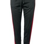Aritzia TNA Black Red Elastic Waist Zipped Hem Pull On Trouser Sweat Pants Sz XS Photo 1