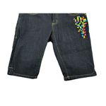 COOGI Bermuda Jeans Women's Juniors Embellished Colorful Mid Rise Size 7/8 31" Photo 2