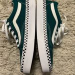 Vans Old Skool Green and White Checkered Canvas Suede Low-Top Size M-4 W-6 Photo 10