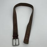 American Eagle AEO Brown Genuine Leather Belt Women Boho Size Large Photo 4