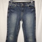 London Jeans‎ dark blue wash Straight Leg mini boot cut Size 10 Photo 6