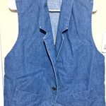 VTG Gotcha Covered Denim Vest sz L Western handmade Bird Embroidery on Back USA Blue Size L Photo 0