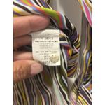 VILAGALLO Multicolor Striped Lightweight Silk 3/4 Sleeve Blouse Top Size 42 US10 Photo 4