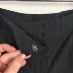 New York & Co. Charcoal Striped Dress Crops Sz 8 Photo 3