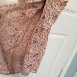 Sau Lee Celina Sheer Lace Bustier Midi Dress Size US 10 Blush Pink Photo 4