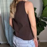 Cable & Gauge  brown with gold studded tank top Photo 5