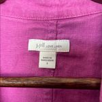 J. Jill Love Linen Blazer Wild Orchid Purple 100% Linen Size Small Photo 2