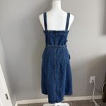 J.Crew NWOT  Button Down Double Breasted Belted Denim Trench Dress Pockets Size 4 Photo 4