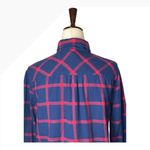 J.Crew  Shirt Women 2 Blue Red Plaid Long Sleeve Button Down Flannel preppy Photo 3