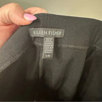 Eileen Fisher Stretch Crepe Pants Slim Fit Womens Large Black Pull On Ankle Pant Photo 3