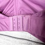 Joyspun Unlined Soft Brushed Plunge Bralette Bra Lilac Size Large Pink Purple Photo 7
