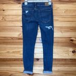 American Eagle next level stretch ripped distressed patchwork jeggings size 4 Photo 4