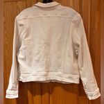 1901 Nordstrom  White Soft Denim Jean Button Front Cropped Jacket Size‎ XXL Photo 10