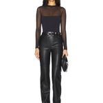 SER.O.YA Brandi Bodysuit in Black Large New Womens Long Sleeve Mesh Top Photo 9