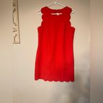 J.Crew  Scalloped Red Dress Photo 2