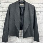 Philosophy  Republic Clothing‎ Blazer Women's Charcoal L/S Open Front [Size 8] Photo 0