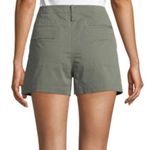 Theory Green Casual Stretch Cotton Twill Cargo Short Size 4 Photo 2