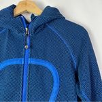 Lululemon Scuba Stretch Full Zip Double Diamond Baroque Blue Printed Hoodie 6 Photo 4