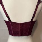 Victoria's Secret  Burgundy Lace Bustier Photo 8