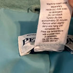 Pendleton  Leather Suede Jacket Teal Green Zip Front Lined Size Large Photo 3