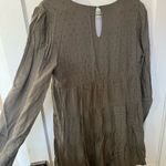 Blue Rain  Taupe Textured V-Neck Top Photo 4