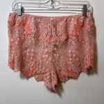 Victoria's Secret Brand New Dream Angels Lace Orange Pink Sleep Shorts Medium Photo 0