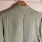 VICI  Sage Green Linen Blend Blazer With Hook & Eye Closures Size Large classic Photo 7