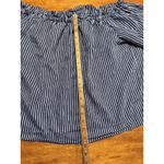 A New Day  Striped Off The Shoulder Blue Striped Top Large Women’s Blouse Shirt L Photo 5