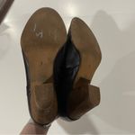 Madewell  The Billie Black Leather Stacked Heel Ankle‎ Booties Size 7 Photo 6
