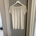 Loft  Ivory Crochet V-Neck Tee Shirt Photo 1