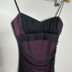 City Triangles Vintage  Prom Dress Maxi Gown M Pink Black Fairy Goth Mesh 90s Y2K Photo 2