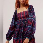Free People Endless Afternoon Mini Dress in Midnight Combo XS Photo 4
