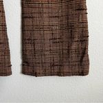 Alice + Olivia Brown Tweed Plaid Flared Leg Pants. Size 0 Photo 4