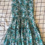 Aerie Blue And Green Flower Dress From Photo 0