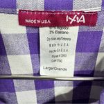 Purple & White Gingham Checked ModCloth Dress by Ixia Western Sleeveless Cowgirl Size L Photo 11