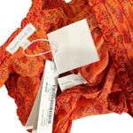 Poupette St. Barth  Singlet Bibi Top, Orange Cotton Tropical, Small Photo 9