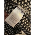 COCOGIO CARDIGAN SWEATER POCKETS MADE IN ITALY Women's LARGE Black/White Check Photo 3