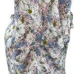 Modcloth White Floral Print Western Ruffled Button Down Shirt Photo 9