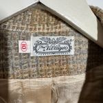 The Villager Suite Women 10 Tan Woven Plaid Jacket And Knee Skirt Vintage Career Photo 8