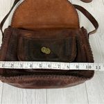 Patricia Nash  Beaumont Flap Brown Crossbody Vintage Distressed Leather *READ Photo 4