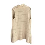 Belldini Beige Cardigan Cotton Knit Waterfall Draped Front Vest Women Sz M Size M Photo 1